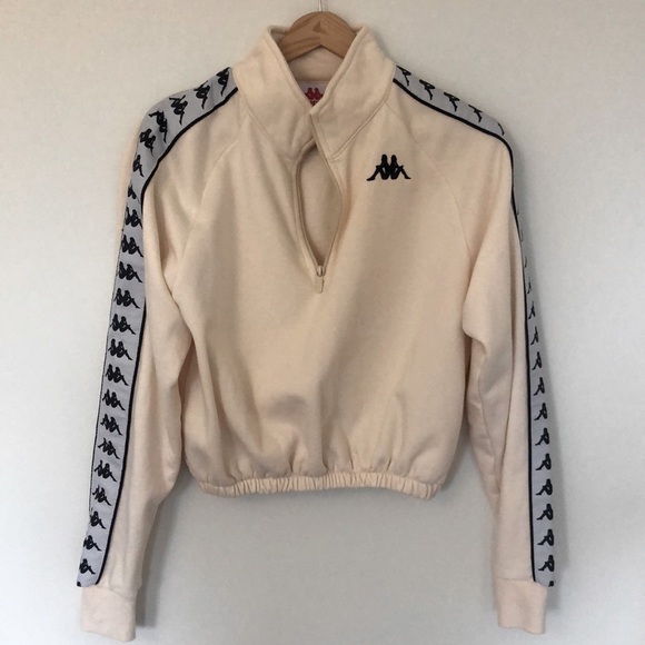 KAPPA Cream Half Zip Sweatshirt - Picture 2 of 9